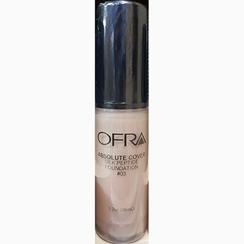 Ofra makeup absolute cover silk peptide foundation no.3 1.2Oz 36ml